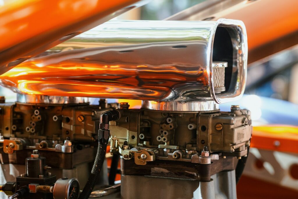 Close-up of a shiny metal object, illustrating the polished finish discussed for hydraulic cylinder rods
